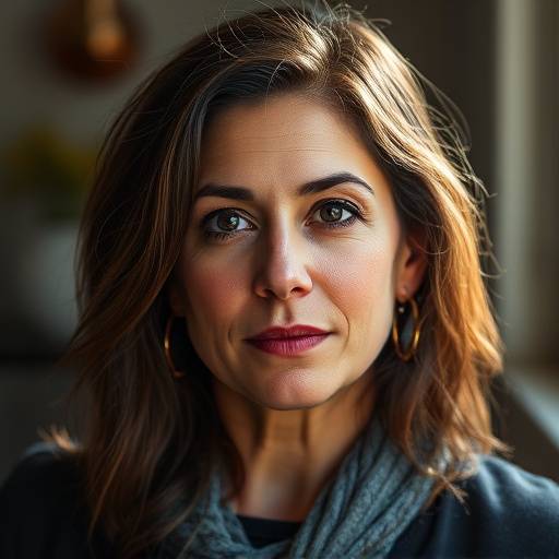 Retrato de Mariana Souza, instrutora de interpretaäão para cinema.